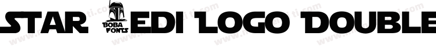Star Jedi Logo DoubleLine2字体转换